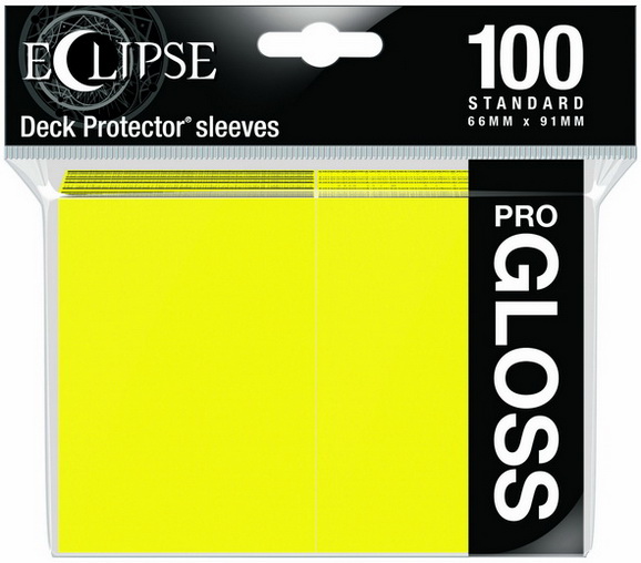 [ECL 3] Ultra Pro - Conf. 100 Sleeves Standard Eclipse Pro Gloss Lemon Yellow