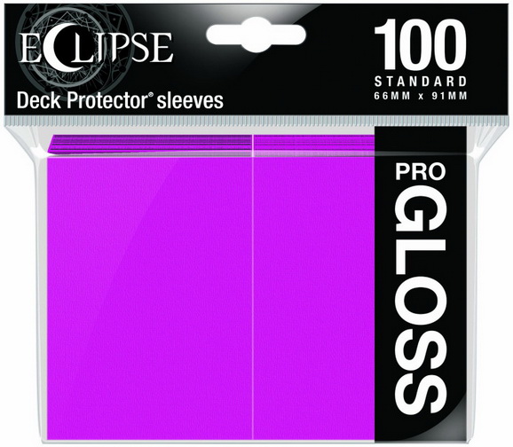 [ECL 5] Ultra Pro - Conf. 100 Sleeves Standard Eclipse Pro Gloss Hot Pink