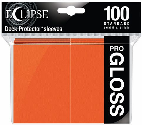[ECL 4] Ultra Pro - Conf. 100 Sleeves Standard Eclipse Pro Gloss Pumpkin Orange
