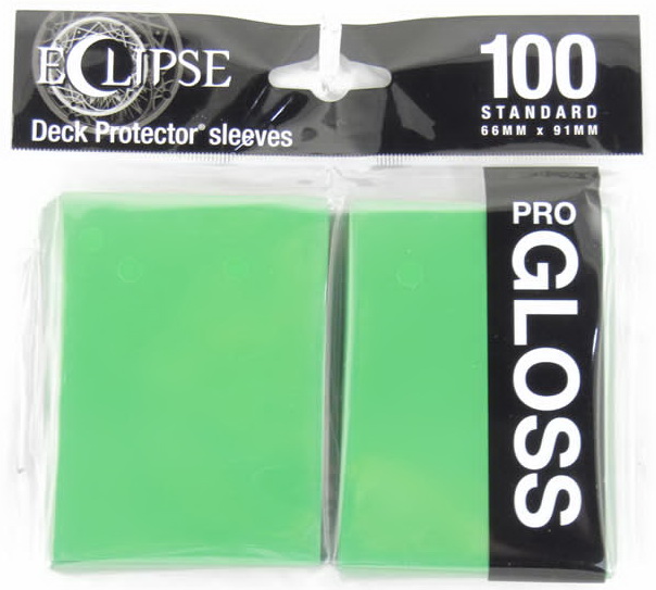 [ECL 7] Ultra Pro - Conf. 100 Sleeves Standard Eclipse Pro Gloss Lime Green