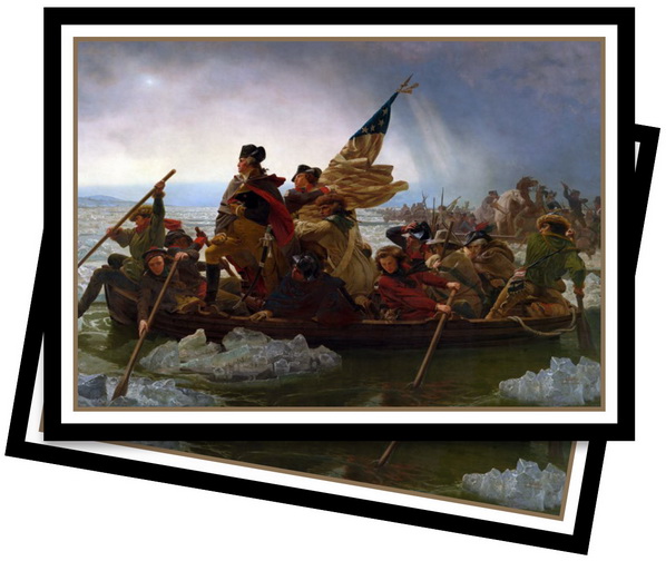 [15] Ultra-PRO - Confezione 65 Sleeves Standard Fine Art Washington Crossing the Delaware