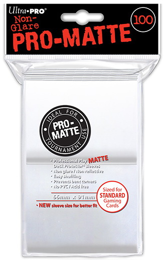Ultra-PRO - Confezione 100 Sleeves Standard PRO-Matte White