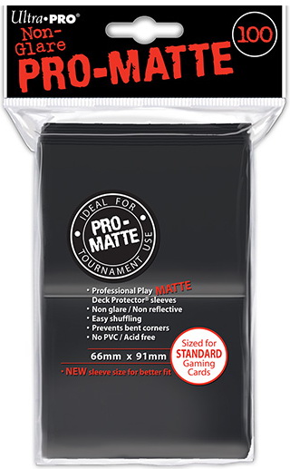 Ultra-PRO - Confezione 100 Sleeves Standard PRO-Matte Black