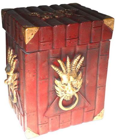 Card Way - Vintage Deck Box in resina Red Shaman con sacchetto