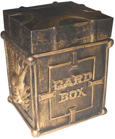 Card Way - Vintage Deck Box in resina Bronze Dragon con sacchetto