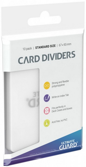 Ultimate Guard - Conf. 10 Divisori Card Dividers Clear