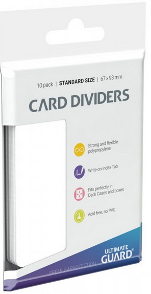 Ultimate Guard - Conf. 10 Divisori Card Dividers White