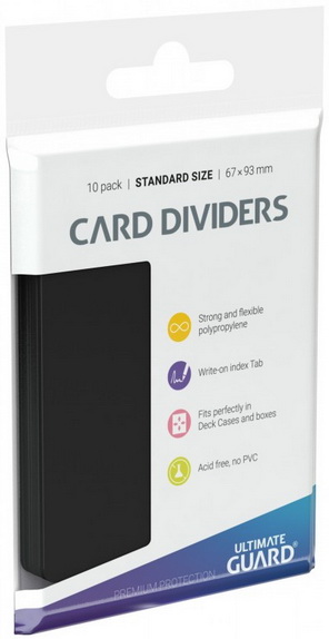 Ultimate Guard - Conf. 10 Divisori Card Dividers Black