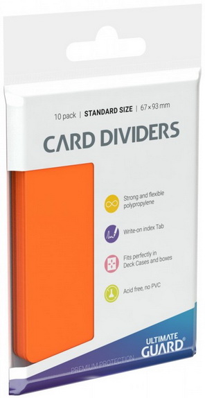 Ultimate Guard - Conf. 10 Divisori Card Dividers Orange