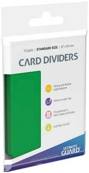 Ultimate Guard - Conf. 10 Divisori Card Dividers Green