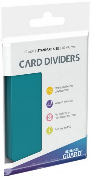 Ultimate Guard - Conf. 10 Divisori Card Dividers Petrol