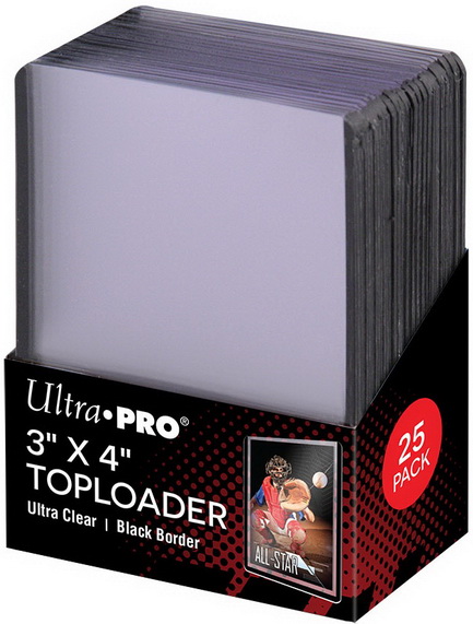 Ultra Pro - Confezione da 25 Toploader Black Border