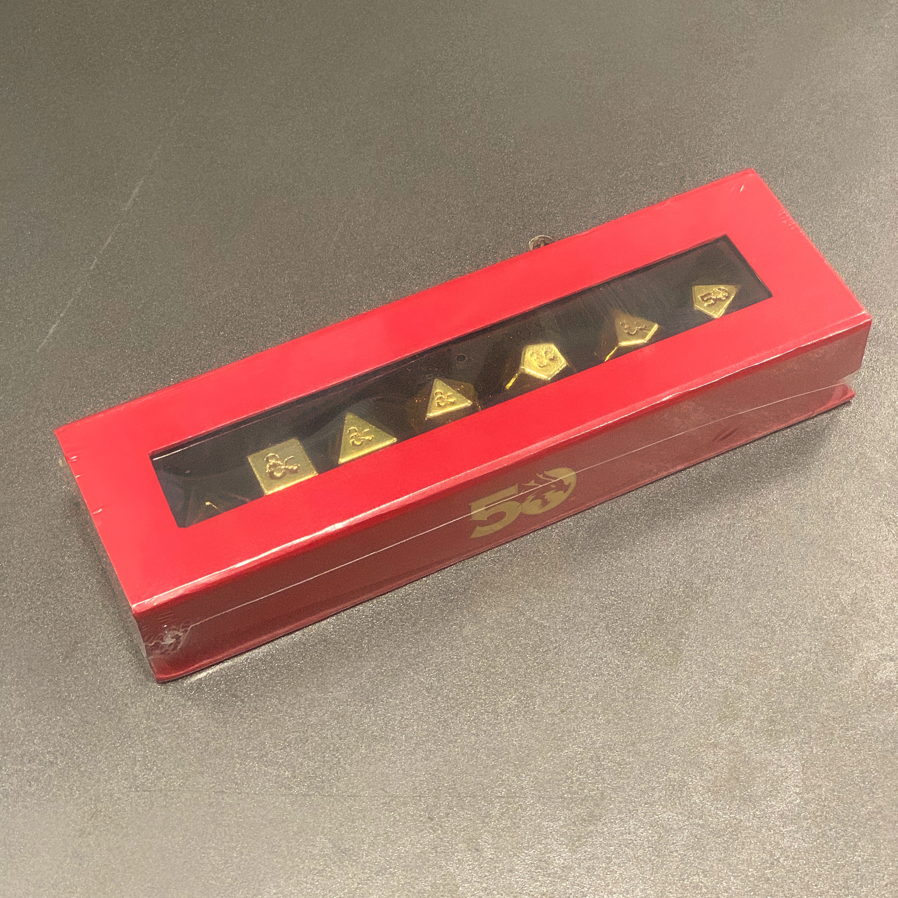 [7-04] Dungeons & Dragons - 50th Anniversary Heavy Metal Dice Set