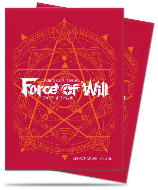 [66] Ultra-PRO - Confezione 65 Sleeves Force of Will: Red Logo