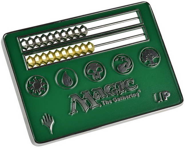 MtG - Cards Size Abacus Life Counter: Mana Green