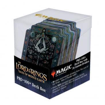 [3] MtG PRO-100+ Deck Box + 26 Custom Dividers The Lord of the Rings: Tales of Middle-Earth