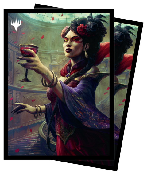 [132] MtG Sleeves VOW-V5 Confezione 100 Sleeves Henrika, Infernal Seer