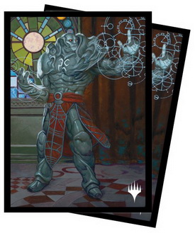 [169] MtG Sleeves DMU-V1 Confezione 100 Sleeves Borderless Planeswalker - Karn, Living Legacy