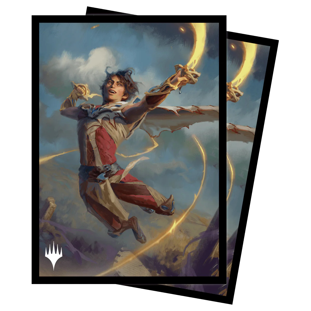 [220] MtG Sleeves WOE-V2 Confezione 100 Sleeves Kellan, the Fae-Blooded 