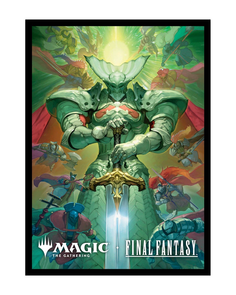 [293] MtG Sleeves FIN-V5 Confezione 100 Sleeves Summon: Knights of The Round