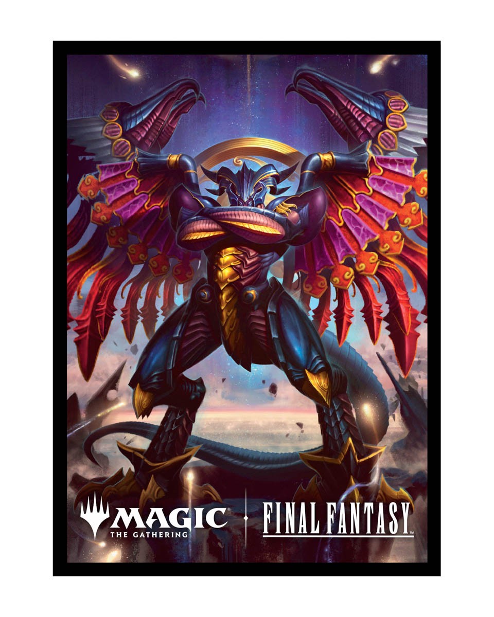[294] MtG Sleeves FIN-V6 Confezione 100 Sleeves Summon: Bahamut