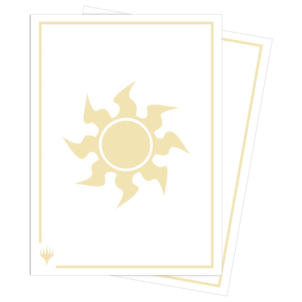 [4] MtG Sleeves - Confezione 105 Apex Sleeves Mana 8 Plains