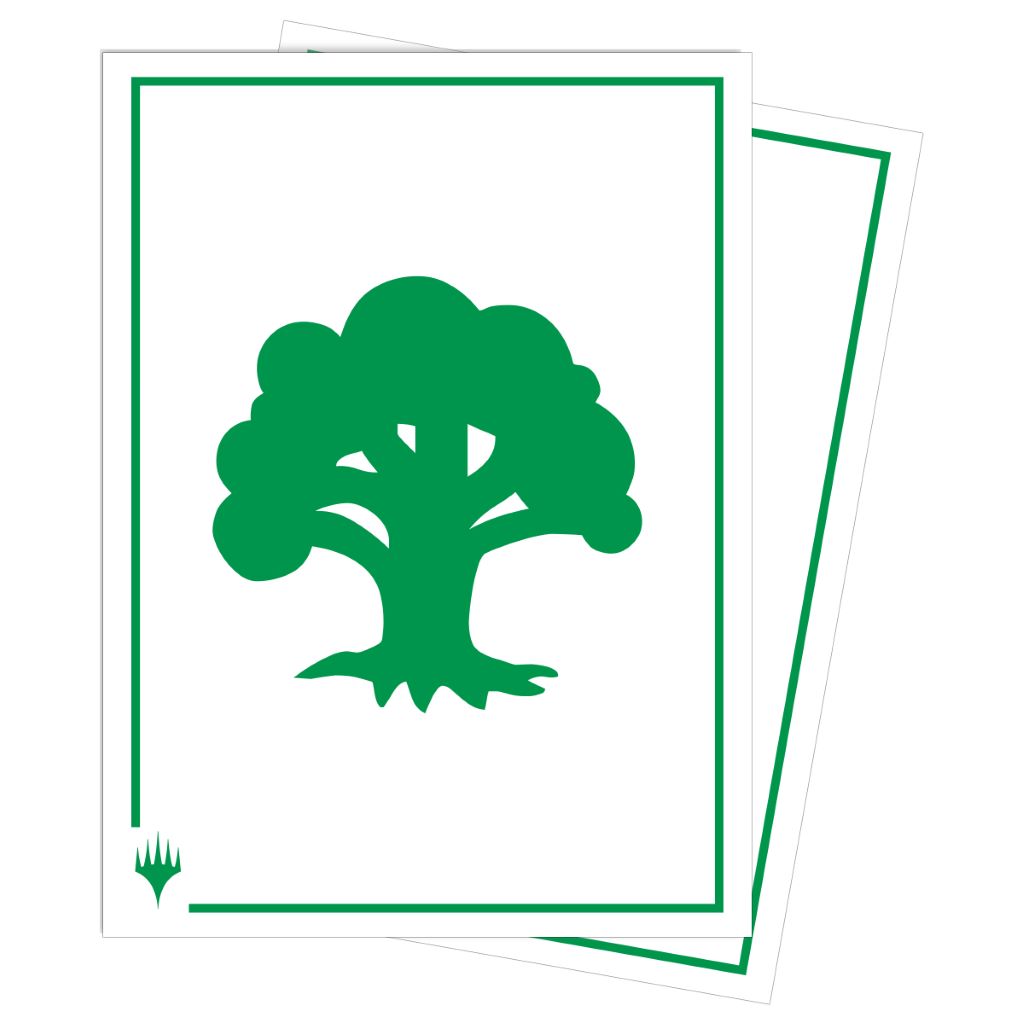 [8] MtG Sleeves - Confezione 105 Apex Sleeves Mana 8 Forest