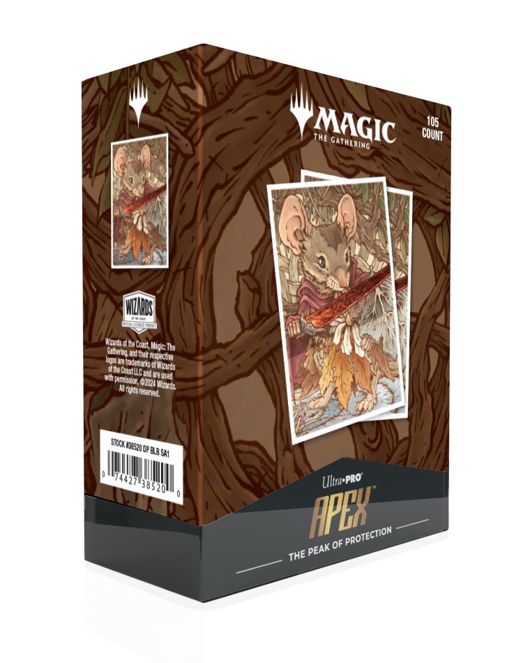 [11] MtG Sleeves - Confezione 105 Apex Sleeves Bloomburrow Mabel, Heir to Cragflame