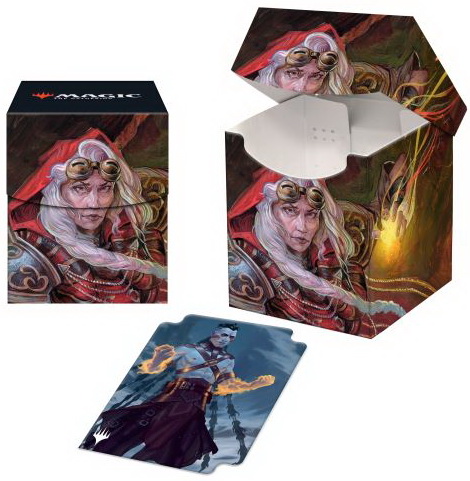[170] MtG PRO-100+ Deck Box DMU-V3 Borderless Planeswalker - Jaya, Fiery Negotiator