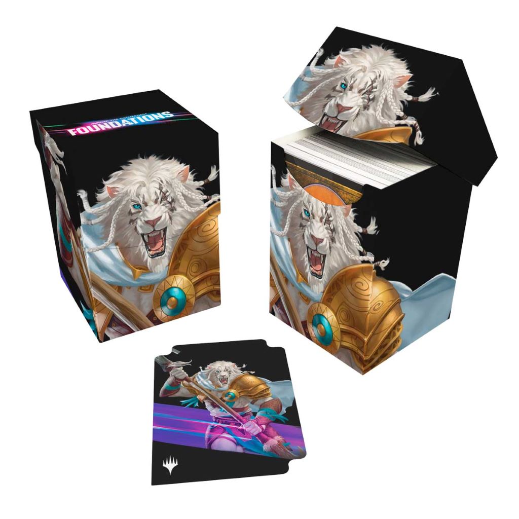 [287] MtG PRO-100+ Deck Box FDN-V1 Ajani, Caller of The Pride