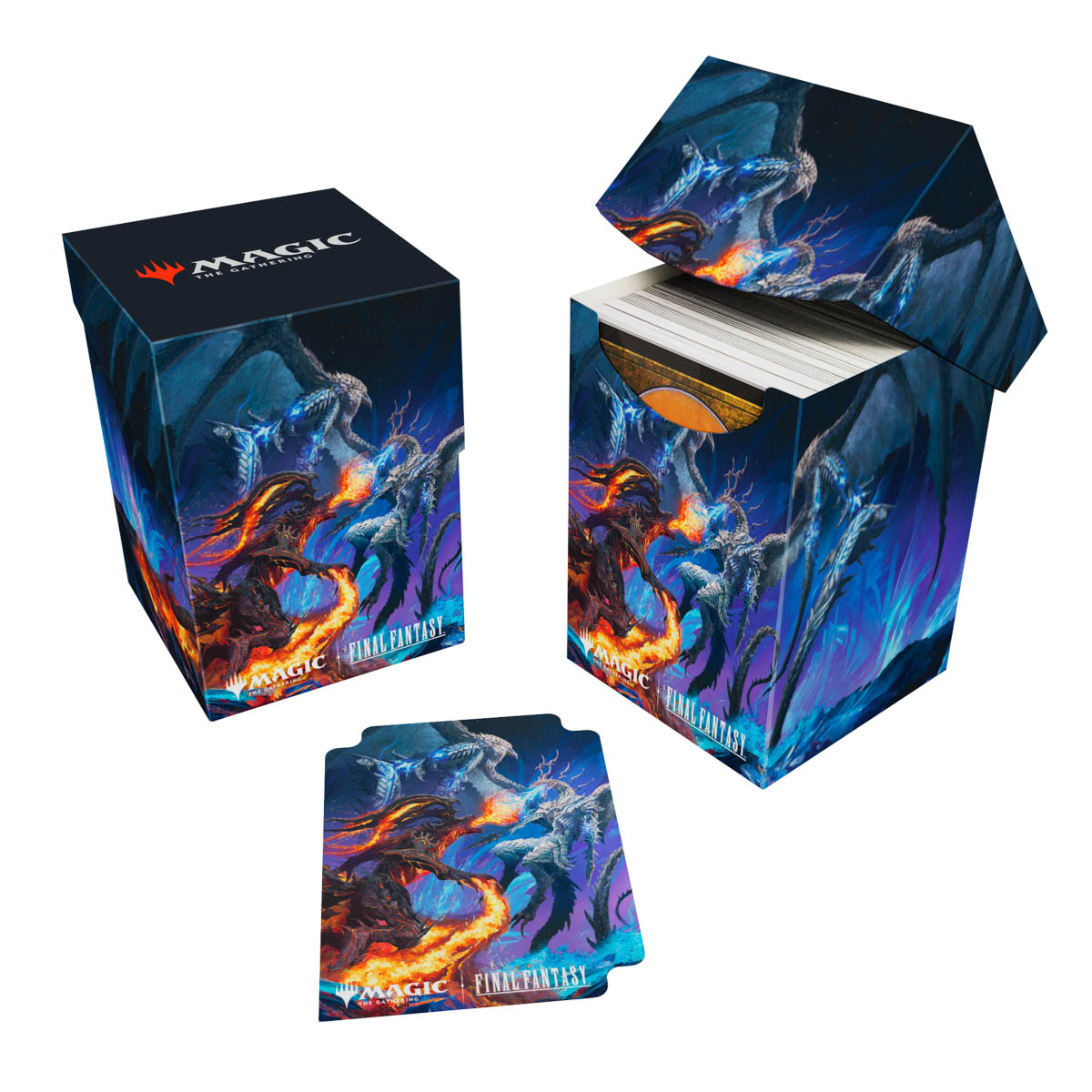 [295] MtG PRO-100+ Deck Box FIN-V3 Ifrit vs Bahamut