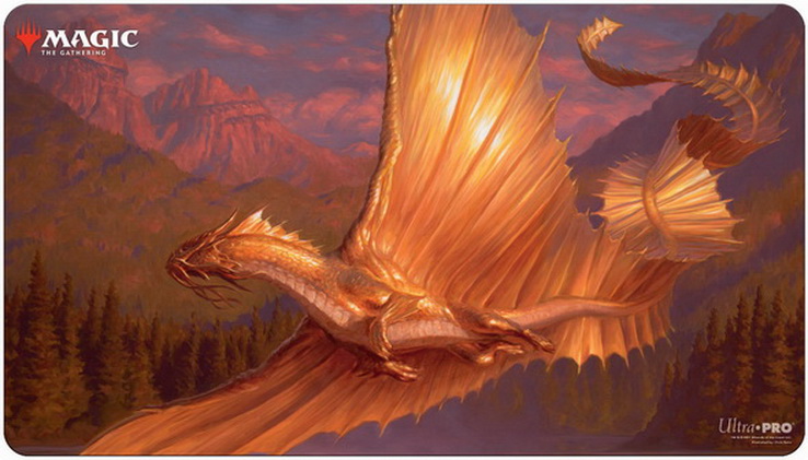 [424] MtG Playmat AFR-V2 Adult Gold Dragon