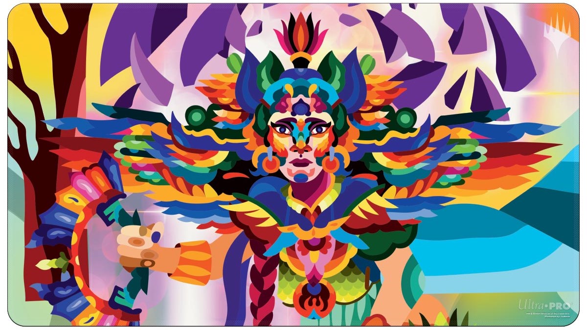 [614] MtG Playmat LCI-V3 Huatli, Poet of Unity // Roar of the Fifth People