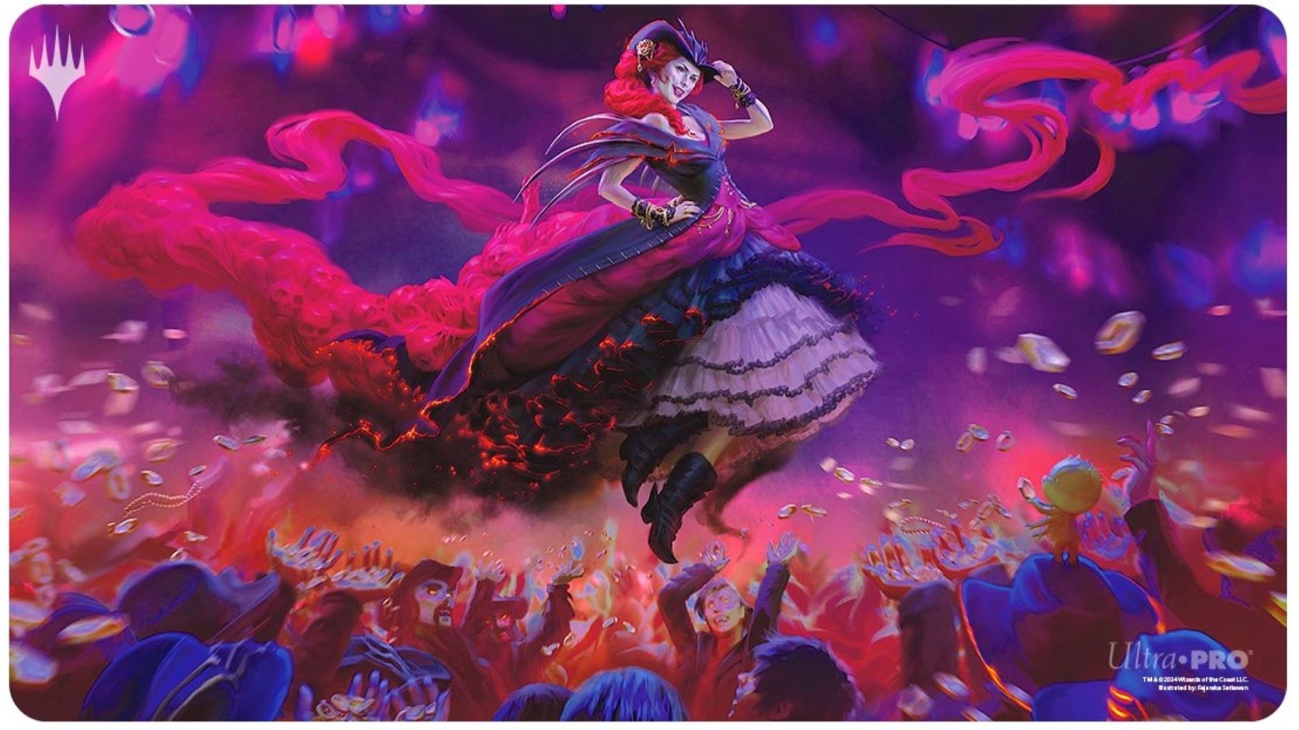 [666] MtG Playmat OTJ-C Olivia, Opulent Outlaw
