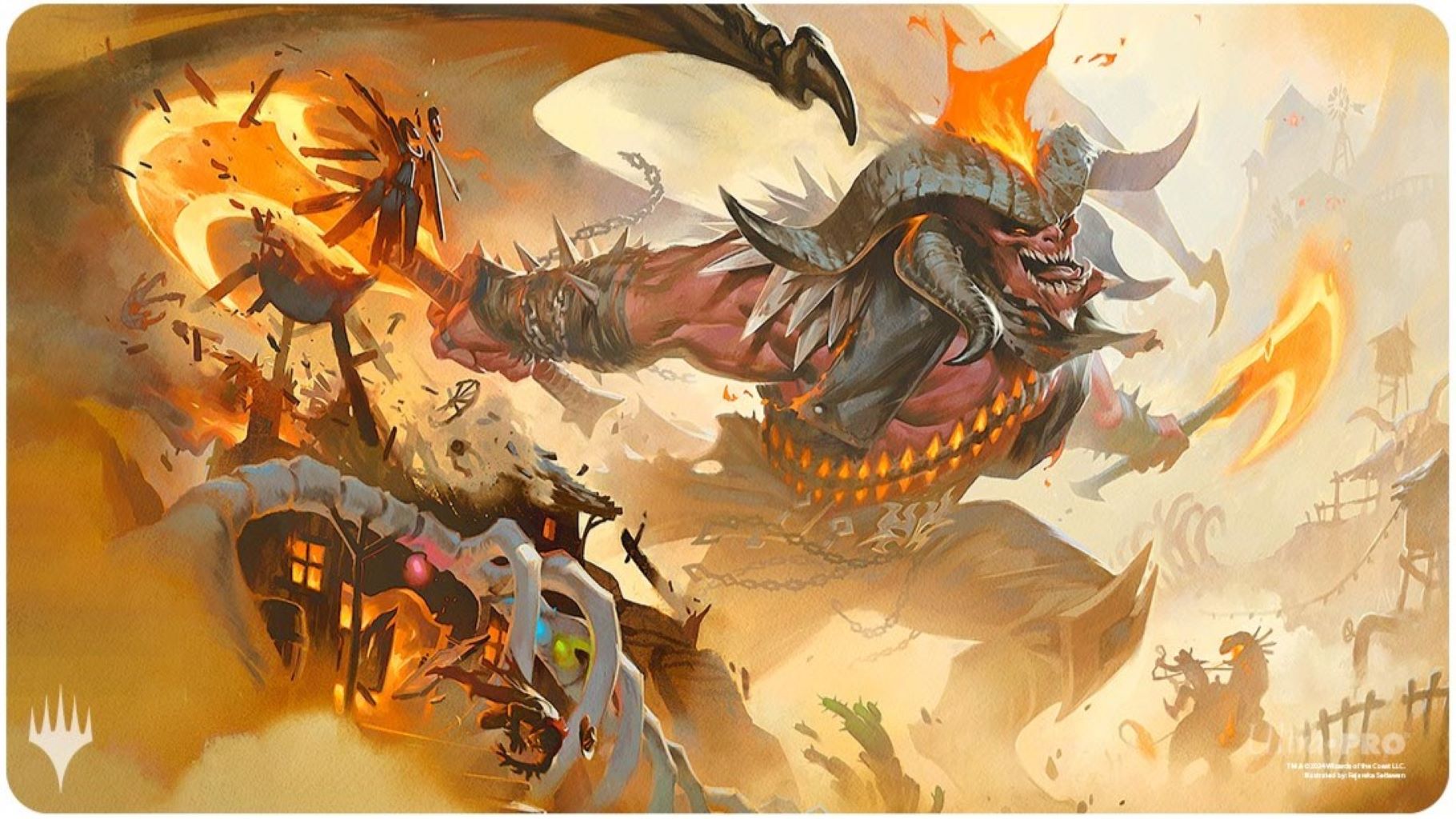 [673] MtG Playmat OTJ-V6 Rakdos, the Muscle