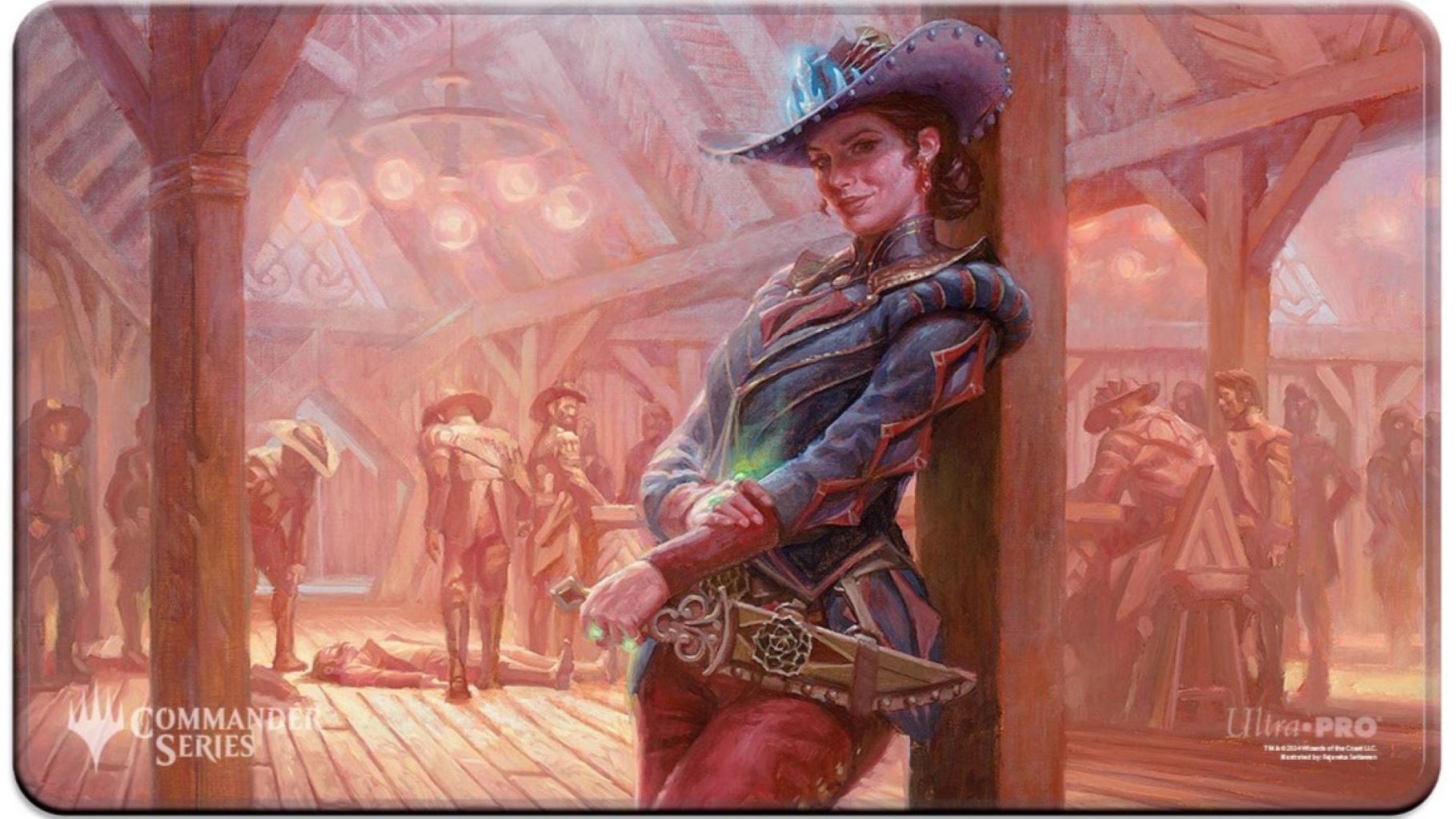 [681] MtG Playmat OTJ Stitched Commander Series Marchesa, Dealer of Death