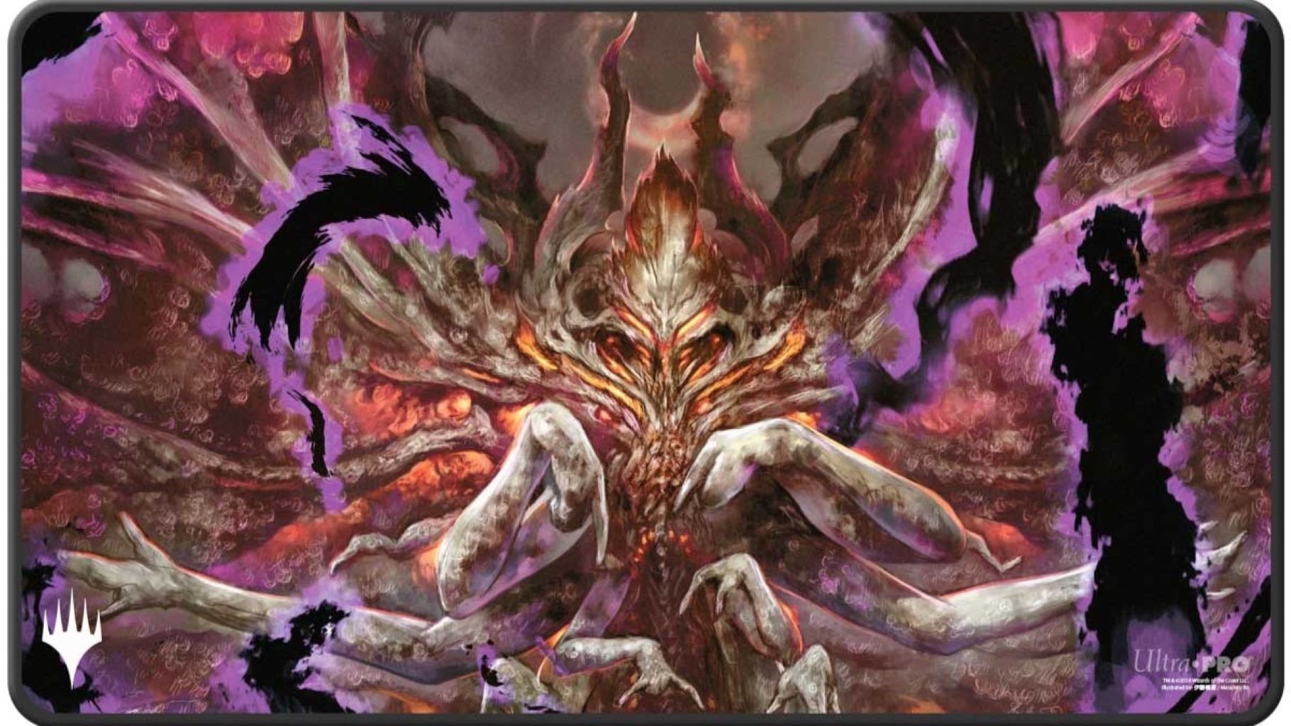 [735] MtG Playmat DSK-V11 Black Stitched Damnation