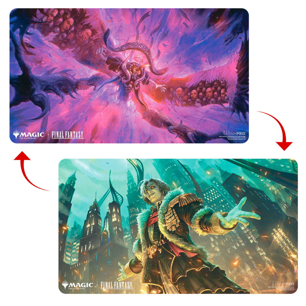 [762] MtG Playmat FIN-V17 Double Sided Emet-Selch, Unsundered // Hades, Sorcerer of Eld