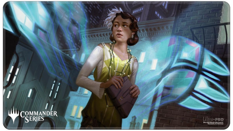 [1] MtG Playmat Commander Series Stitched Edge Playmat Giada, Font of Hope