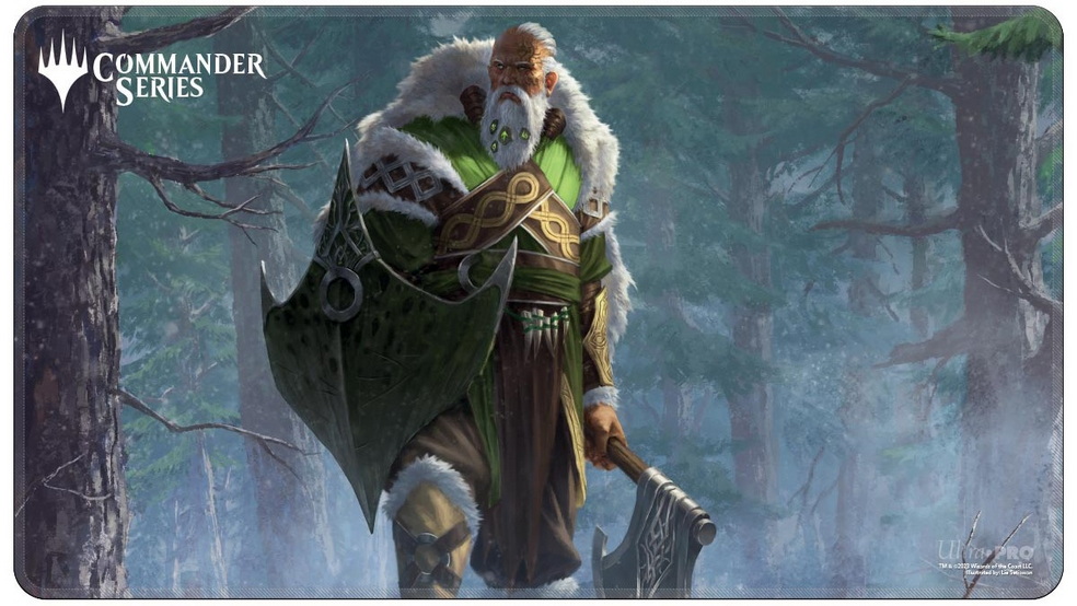 [5] MtG Playmat Commander Series Stitched Edge Playmat Fynn, the Fangbearer
