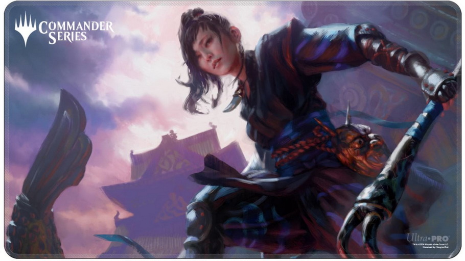 [9] MtG Playmat Commander Series Stitched Edge Playmat Yuriko, the Tiger