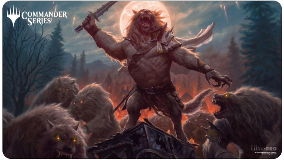 [11] MtG Playmat Commander Series Double Sided Playmat Tovolar, Dire Overlord // Tovolar, the Midnig