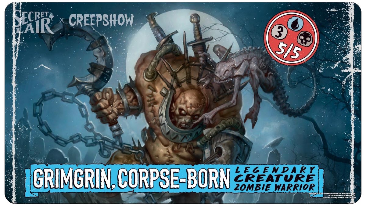 [SL33] MtG Playmat Secret Lair Spookydrop 2023 - Grimgrin, Corpse-Born