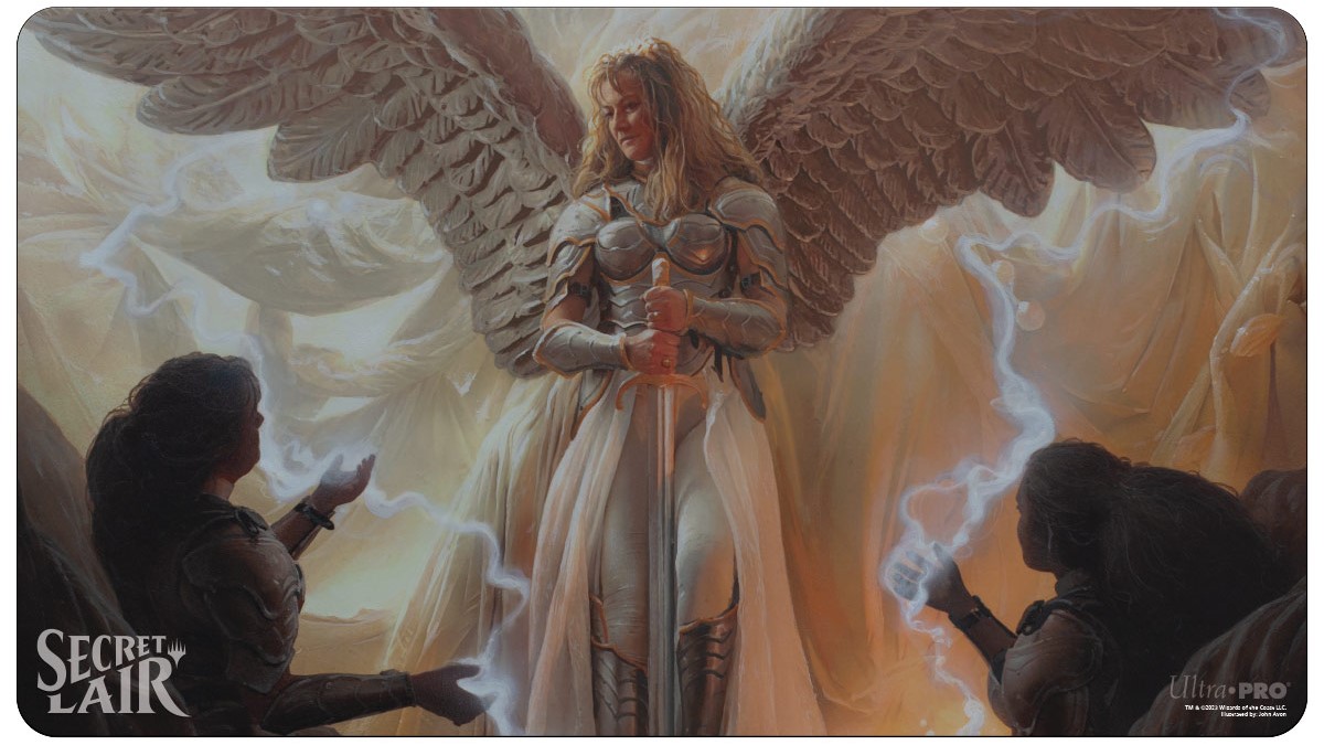 [SL35] MtG Playmat Secret Lair John Avon Artist Series - Serra Angel