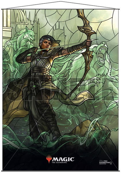 [13] MtG Wall Scroll - Stained Glass: Vivien