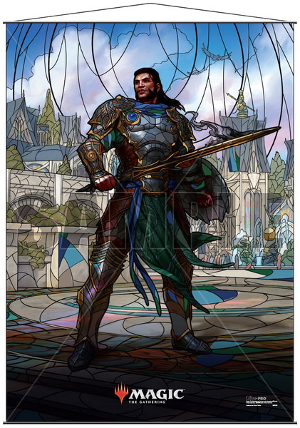 [20] MtG Wall Scroll - Stained Glass: Gideon