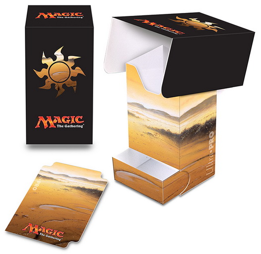 [14] MtG Deck Box with Tray - Mana 5 Plains