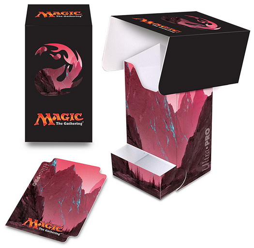 [17] MtG Deck Box with Tray - Mana 5 Mountain