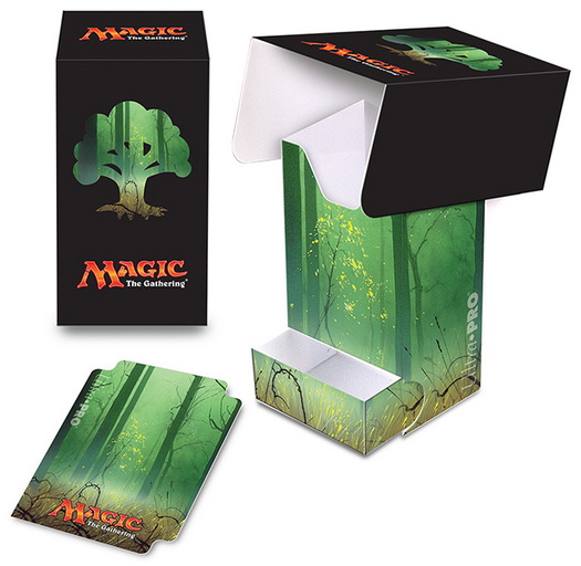[18] MtG Deck Box with Tray - Mana 5 Forest