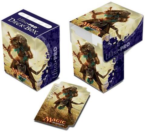 [100] MtG 80+ Deck Box NYX-01 Ajani, Mentor of Heroes